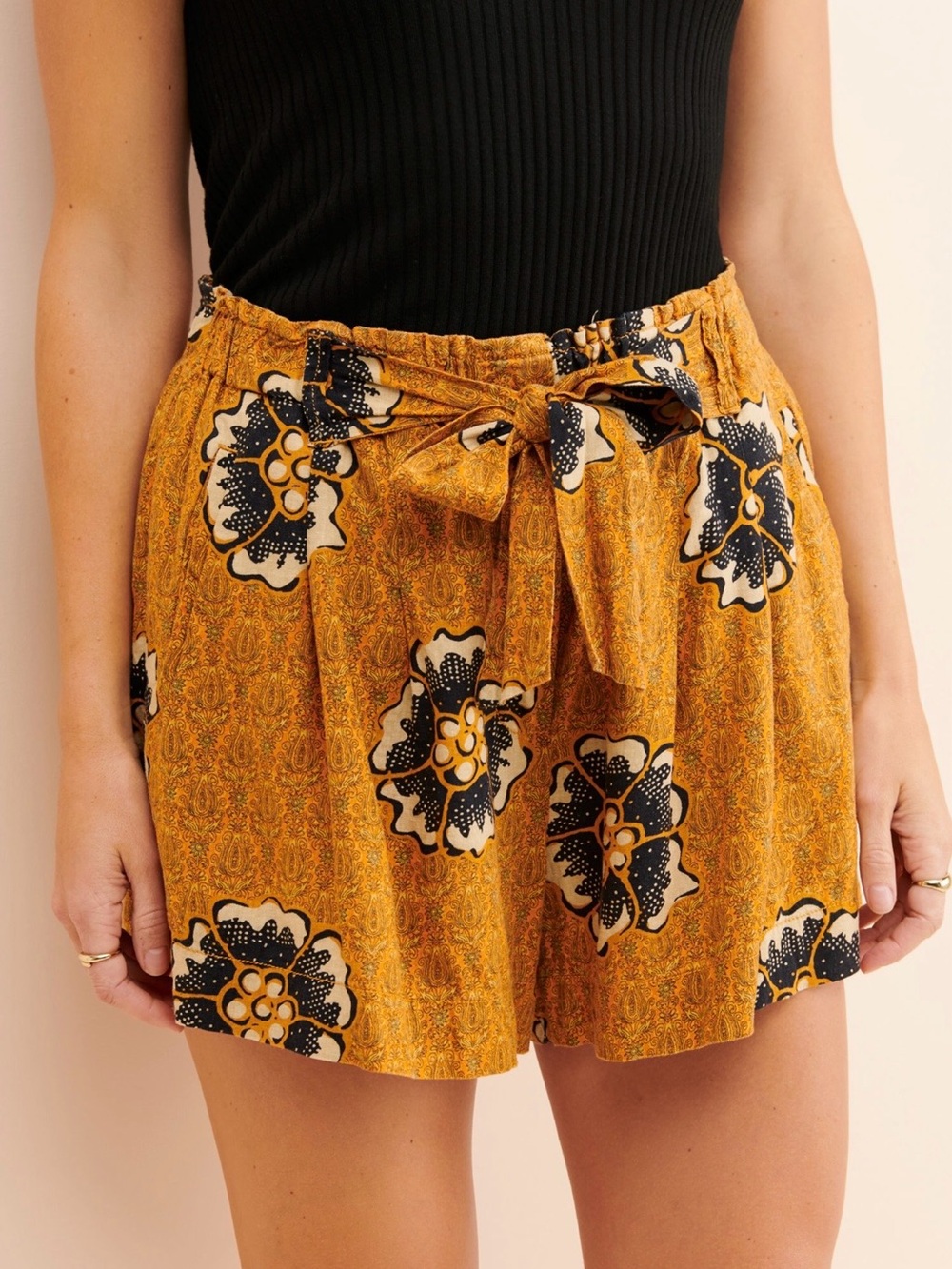 Anthropologie Kennedy Paperbag Tie Shorts, XS